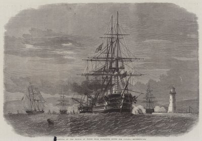 Departure of the Prince of Wales from Plymouth Sound for Canada by Edwin Weedon